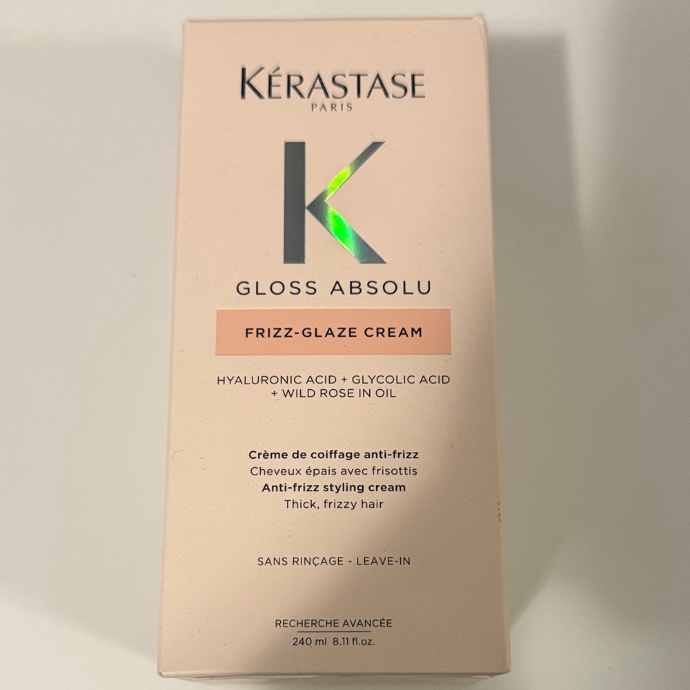 Brand New Kerastase Gloss Absolu FRIZZ-GLAZE CREAM